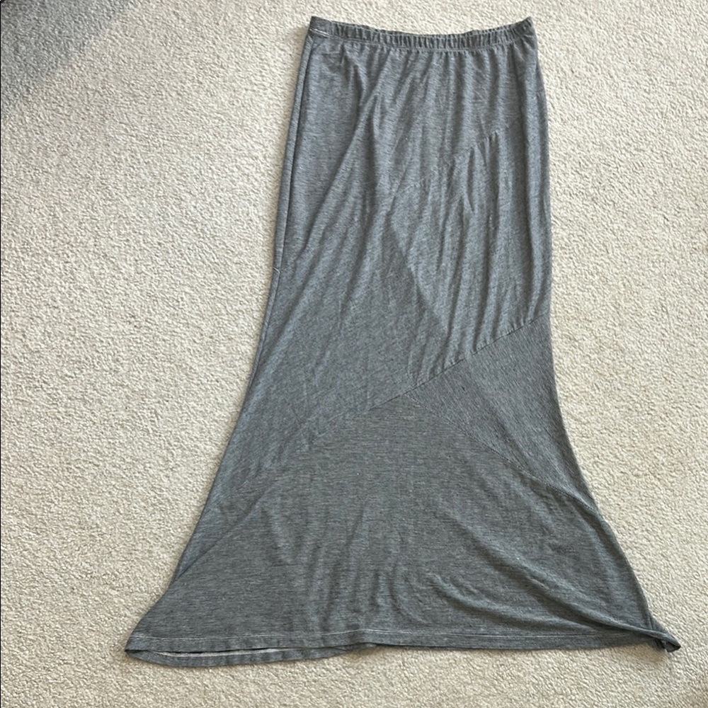 Philosophy Heather Gray Trumpet Maxi Skirt